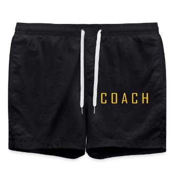 Coach - Swim Trunks - black - Front - AI Model Male 185 light (185cm)