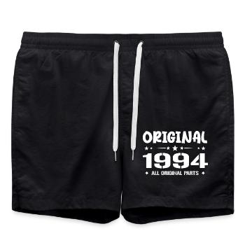 Né en 1994, Cadeau Anniversaire 1994 Original 1994 - Badeshorts - Schwarz - Vorne - AI Model Male 185 light (185cm)