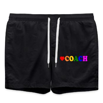 Coach - Swim Trunks - black - Front - AI Model Male 185 light (185cm)