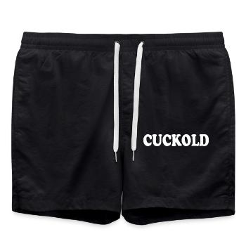 Cuckold - Swim Trunks - black - Front - AI Model Male 185 light (185cm)