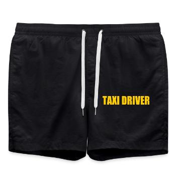 Taxi driver - Short de bain - noir - Devant - AI Model Male 185 light (185cm)