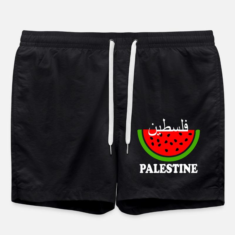 Pastèque de Palestine فلسطين - Short de bain - noir