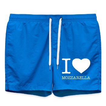 I LOVE MOZZARELLA - Swim Trunks - cobalt blue - Front