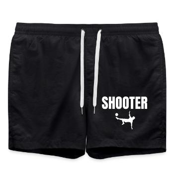 Fußball, Fußball, Fußballfan, Fußballspieler - Badeshorts - Schwarz - Vorne - AI Model Male 185 light (185cm)