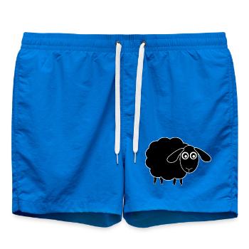 black sheep sheep - Swim Trunks - cobalt blue - Front