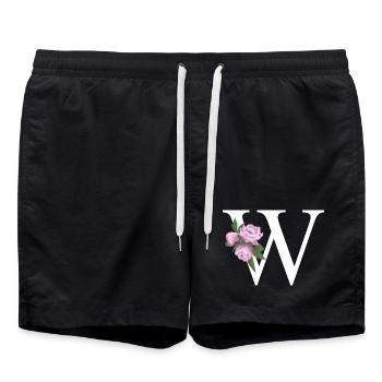 W - Badeshorts - Schwarz - Vorne - AI Model Male 185 light (185cm)