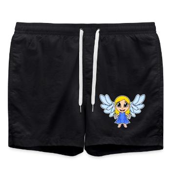 Angel Girl Wings - Swim Trunks - black - Front - AI Model Male 185 light (185cm)
