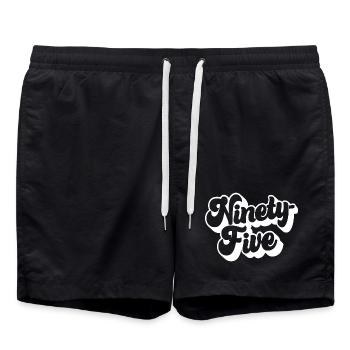 Quatre-vingt-quinze 95e anniversaire Hommes Femmes 95 ans - Short de bain - noir - Devant - AI Model Male 185 light (185cm)
