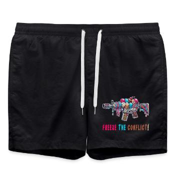 Crème glacée Conflict Freeze - Short de bain - noir - Devant - AI Model Male 185 light (185cm)
