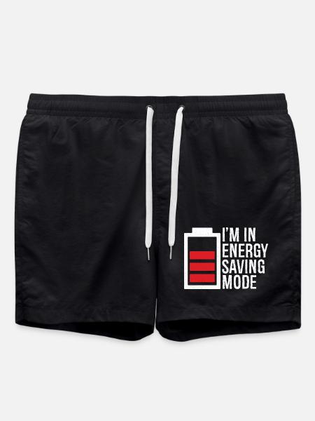 I'm in energy saving mode - Swim Trunks - black