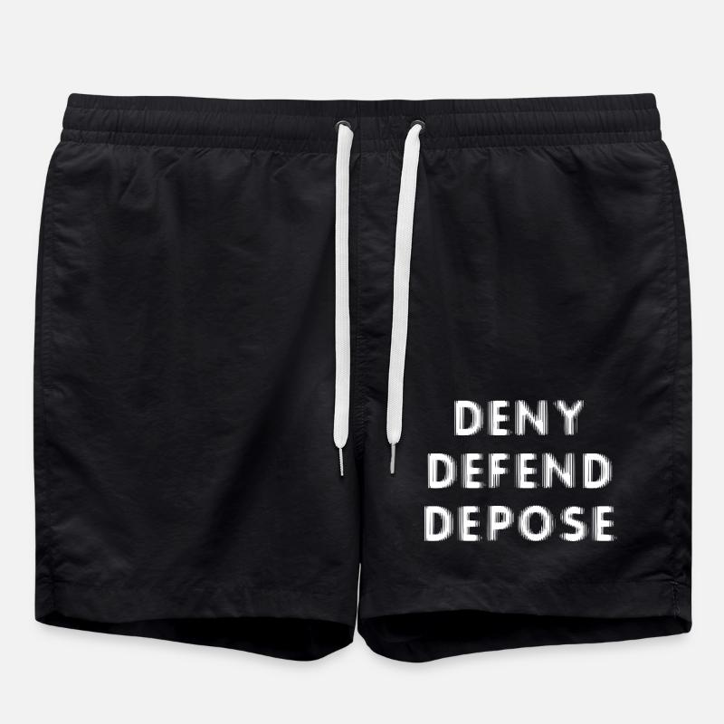 Nier Défendre Déposer - Short de bain - noir