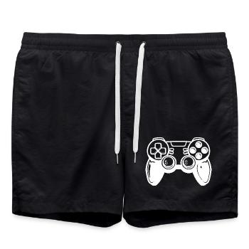 Manette de jeux vidéo - Short de bain - noir - Devant - AI Model Male 185 light (185cm)
