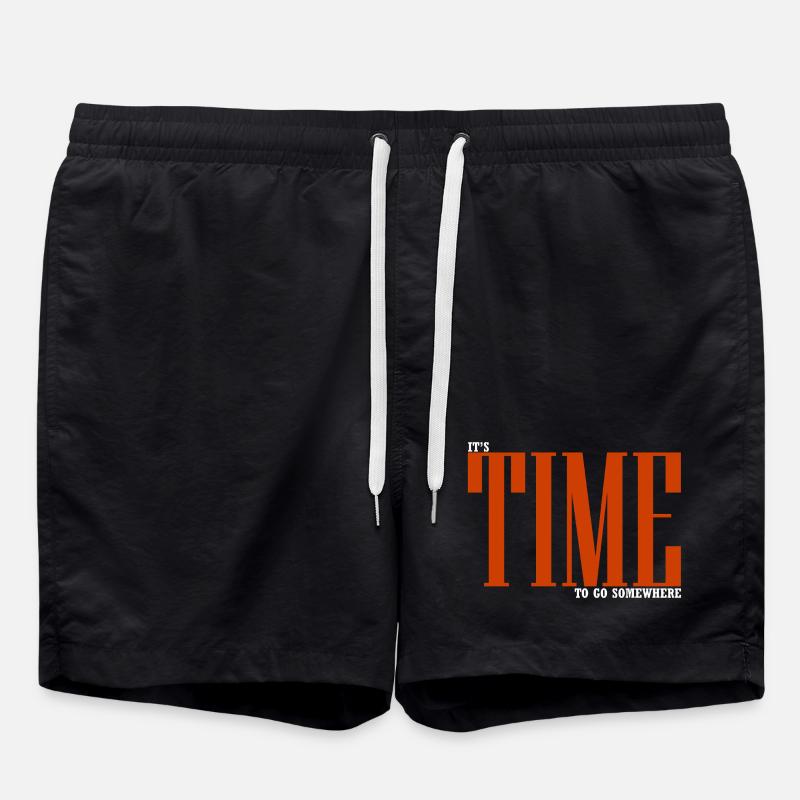 It's time to go somewhere - Short de bain - noir