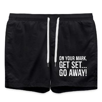 À vos marques, prêts, partez - Short de bain - noir - Devant - AI Model Male 185 light (185cm)