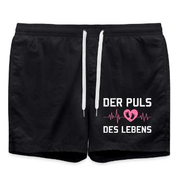 Future maman LE POULS DE LA VIE Drôle - Short de bain - noir - Devant - AI Model Male 185 light (185cm)