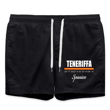 Tenerife - Swim Trunks - black - Front - AI Model Male 185 light (185cm)