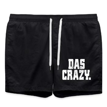 The Crazy Youth Language Insider Mème Cool Crazy - Short de bain - noir - Devant - AI Model Male 185 light (185cm)