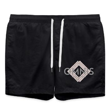 Omnis Diamond Sport Logo - Short de bain - noir - Devant - AI Model Male 185 light (185cm)