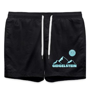 Geschenk für geigelstein - Badeshorts - Schwarz - Vorne - AI Model Male 185 light (185cm)