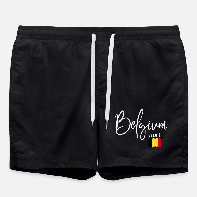 Belgian roots, I love Belgium - Swim Trunks - black
