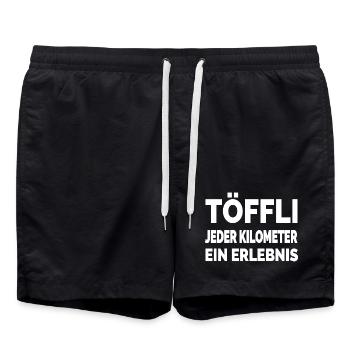 mobylette - Short de bain - noir - Devant - AI Model Male 185 light (185cm)