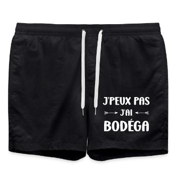 J'peux pas j'ai bodéga - Short de bain - noir - Devant - AI Model Male 185 light (185cm)