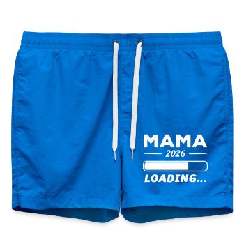 Mama 2026 Loading... - Badeshorts - Cobalt blue - Vorne