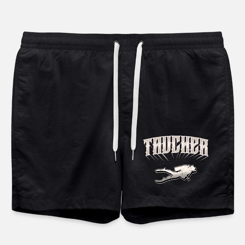 Taucher Tauchen - Badeshorts - Schwarz