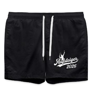 Tennis Promou, équipe Championne de Tennis 2026 - Short de bain - noir - Devant - AI Model Male 185 light (185cm)