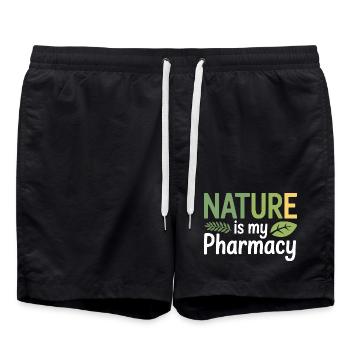Pharmacie Clinique Biologique Certifiée - Short de bain - noir - Devant - AI Model Male 185 light (185cm)