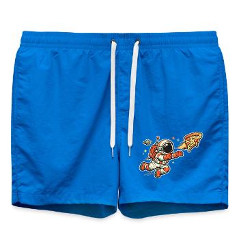 Astronaut on a pizza hunt - Swim Trunks - cobalt blue - Front