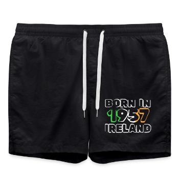 Irlande 1957 - Short de bain - noir - Devant - AI Model Male 185 light (185cm)
