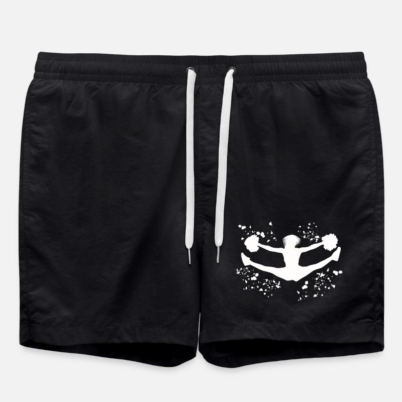 Cheerleader Cheer Mom Cheerleading - Swim Trunks - black