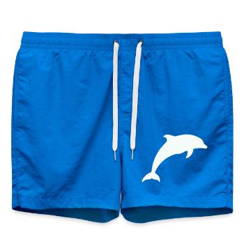 Silhouette de dauphin lumineux - Short de bain - cobalt blue - Devant