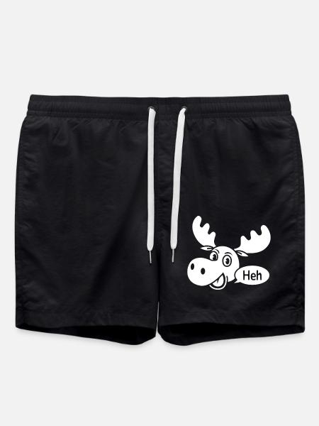 Amused Moose - Swim Trunks - black