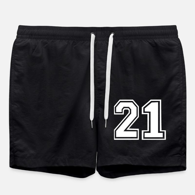 21 - Short de bain - noir