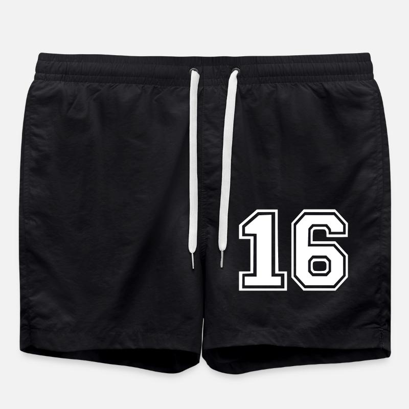 16 - Badeshorts - Schwarz