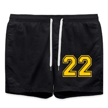 22 - Swim Trunks - black - Front - AI Model Male 185 light (185cm)