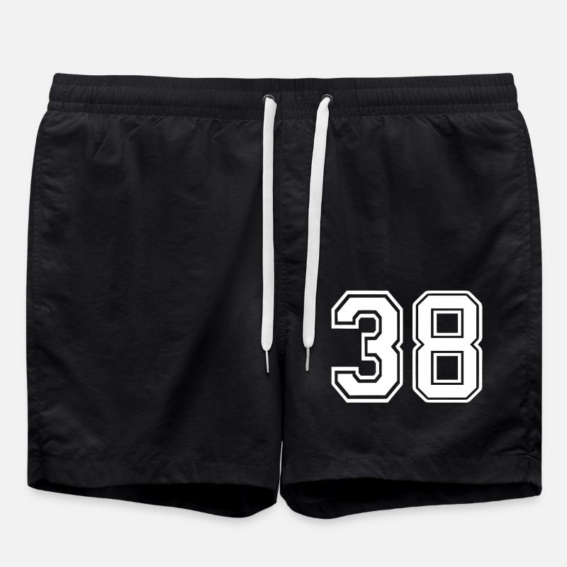 38 - Badeshorts - Schwarz