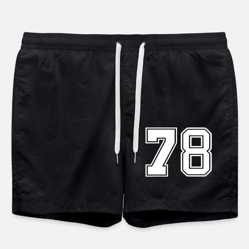 78 - Badeshorts - Schwarz