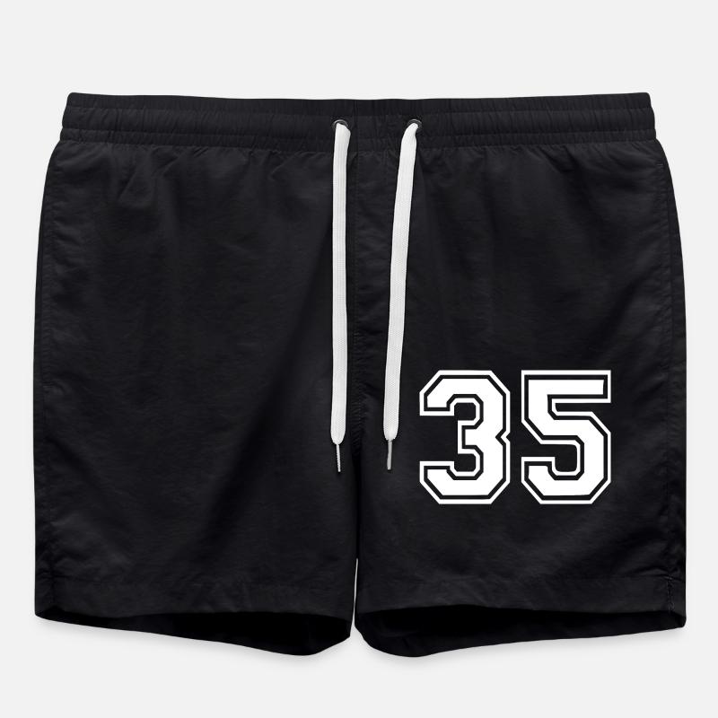 35 - Badeshorts - Schwarz