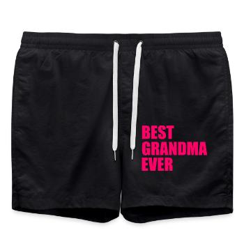 Best grandma ever - Short de bain - noir - Devant - AI Model Male 185 light (185cm)