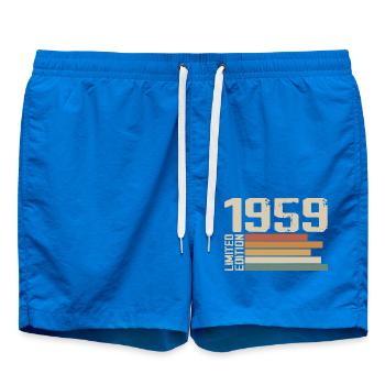 1959 Vintage - Retro 1959 Birthday Gift 1959 - Swim Trunks - cobalt blue - Front