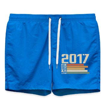 2017 Vintage - Retro 2017 Birthday Gift 2017 - Swim Trunks - cobalt blue - Front