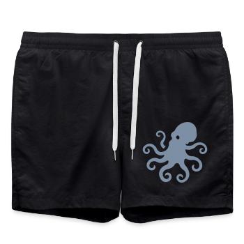 Septo Logo - Short de bain - noir - Devant - AI Model Male 185 light (185cm)