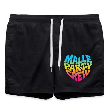 Malle Party Crew - Badeshorts - Schwarz - Vorne - AI Model Male 185 light (185cm)
