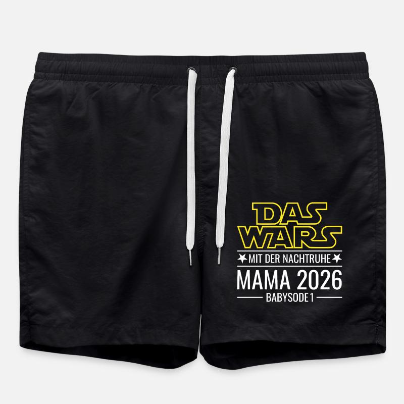 Mama 2026 - Das wars mit der Nachtruhe Babysode 1 - Badeshorts - Schwarz