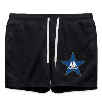 Louisiana Fan T-Shirt – Perfect for fans! - Swim Trunks - black - Front - AI Model Male 185 light (185cm)
