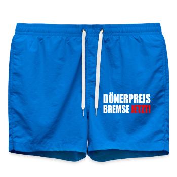 dönerpreisbremse jetzt - Badeshorts - Cobalt blue - Vorne