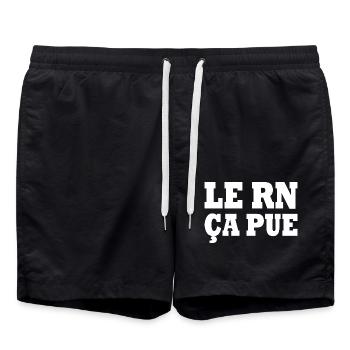 The RN stinks - Swim Trunks - black - Front - AI Model Male 185 light (185cm)